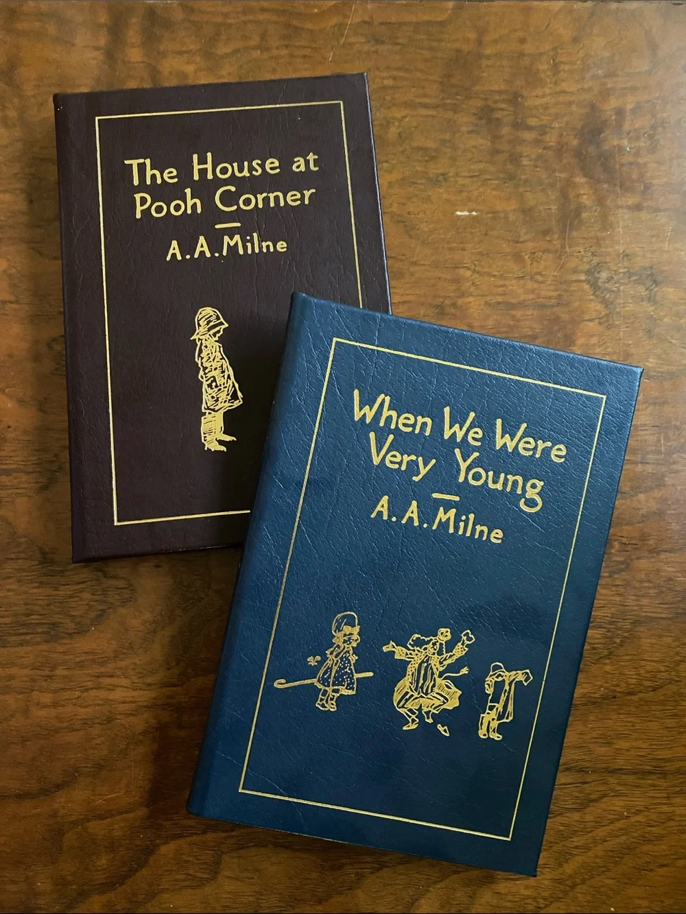Leatherbound Winnie the Pooh books set of 2 Easton Press 1985 collectors edition